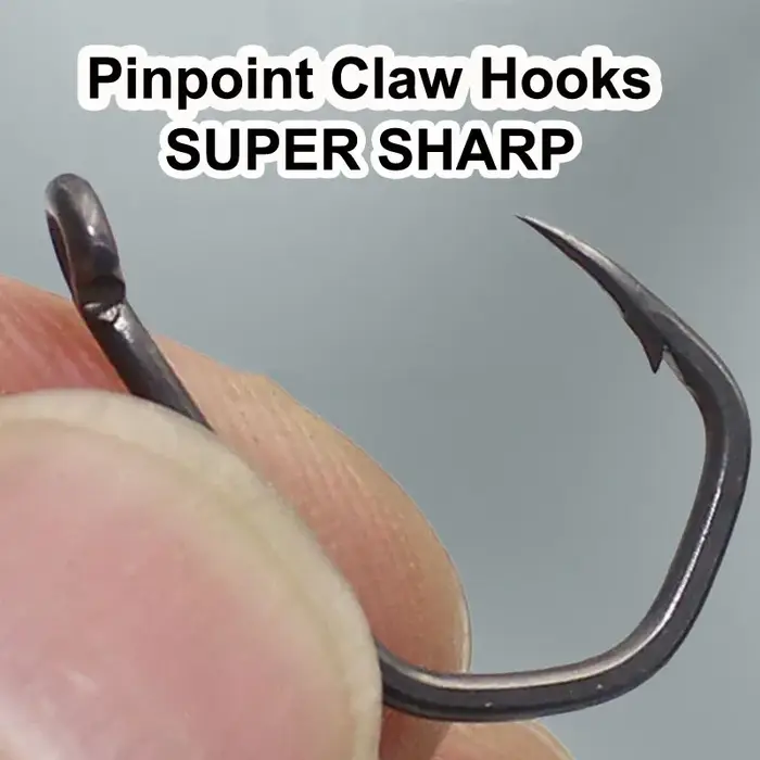 Hameçons de pêche à la carpe revêtus de PTFE, en acier à haute teneur en carbone, noir mat, tige cou