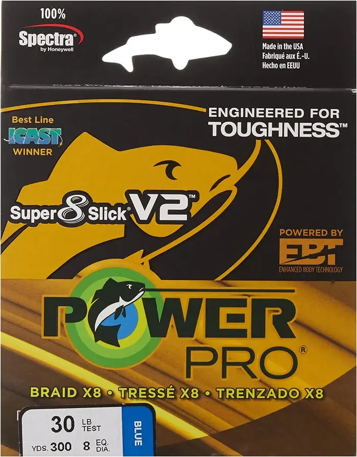 8 brins POWER PRO SSV2 300Yds tressé Spectra ligne de pêche 10 ~ 80lb Original USA PE tresse ligne P