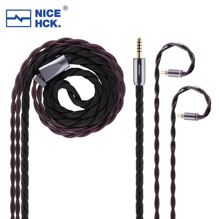 NICEHCK DragonScale 2 câble de mise à niveau pour écouteurs en alliage argent-palladium MMCX/2 broch