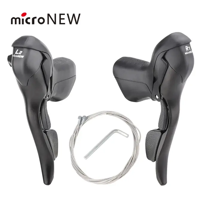 MicroNEW vélo de route manette de vitesse 2*10 vitesses pour guidon 22.2-23.8mm 7/8/9 vitesses doubl
