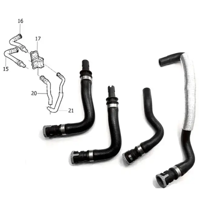 Tuyau de chauffage CVC pour Volvo C30 C70 S40 V50 30636987 30636952 31439965 30636951