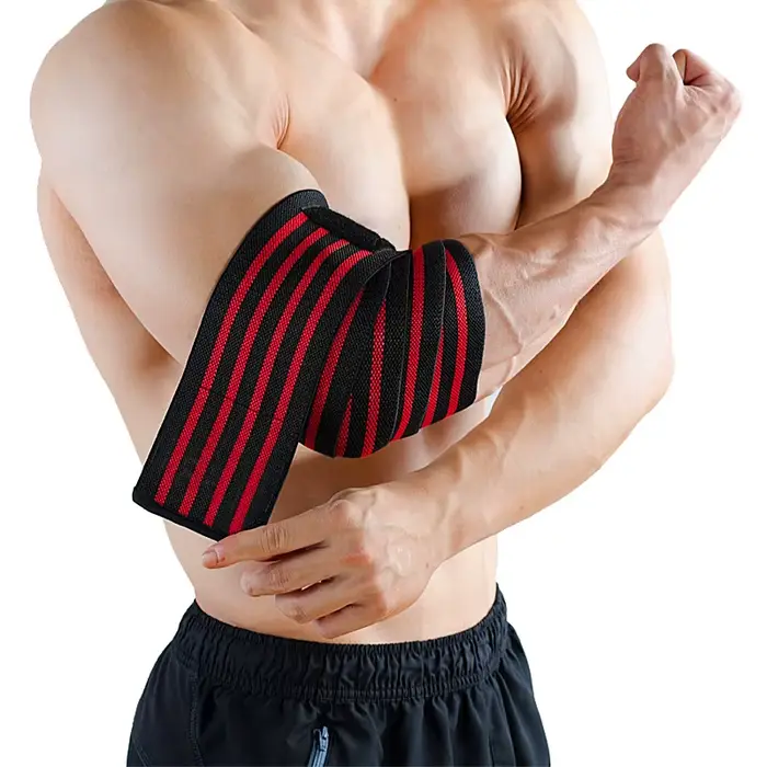 Sangles élastiques réglables pour le coude destinées à la musculation fitness gym entraînement support et protection des coudes pour athlètes et personnes en remise en forme