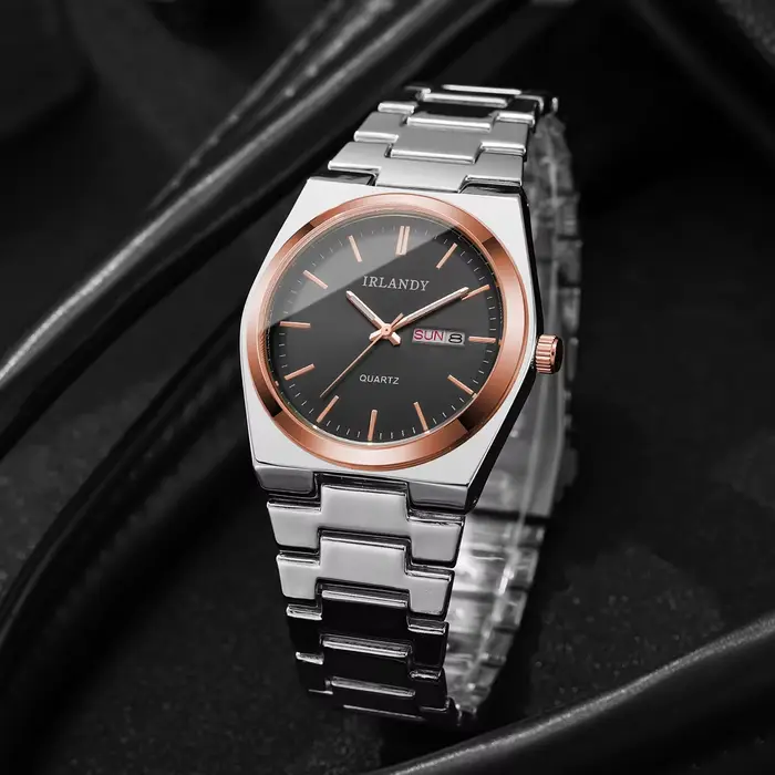 Montres d'affaires de luxe pour hommes, montres-bracelets à Quartz avec calendrier, horloge Reloj Hombre (sans boîte)