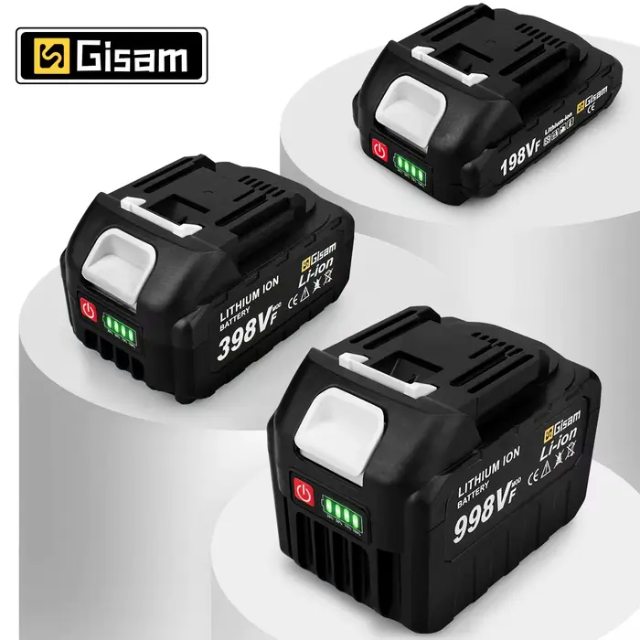 Batterie rechargeable Gisam 4.5Ah 4.0Ah 2.0Ah Lithium-ion 198VF 398VF 928VF Li-ion pour batterie Mak