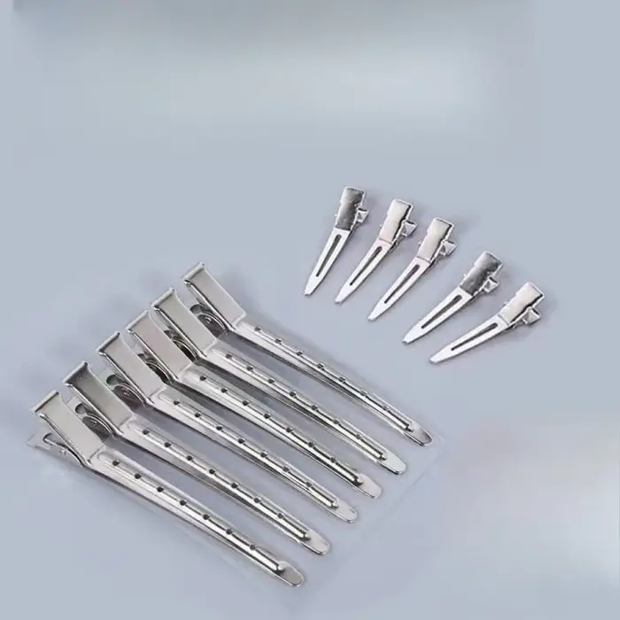 Pinces à cheveux Barrettes en métal, 5/10 pièces, pinces de sectionnement pour coiffure, barbier, co