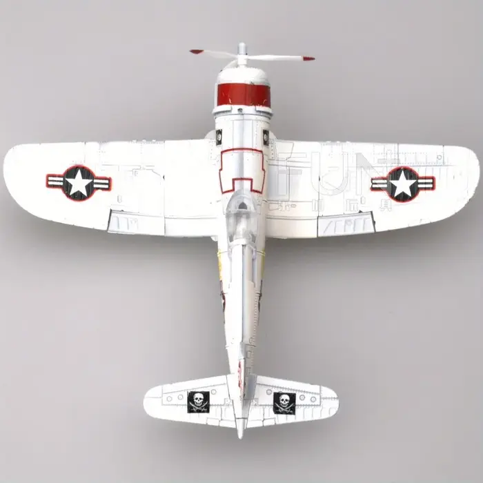 Avion de chasse en plastique, échelle US NAVY F4U Corsair Fighter, modèle d'assemblage, couleur aléa