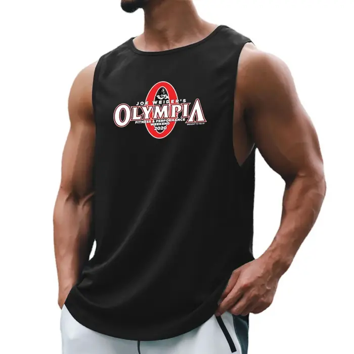 Vêtements de fitness en maille à séchage rapide pour hommes, chemises de musculation, chemise de cou