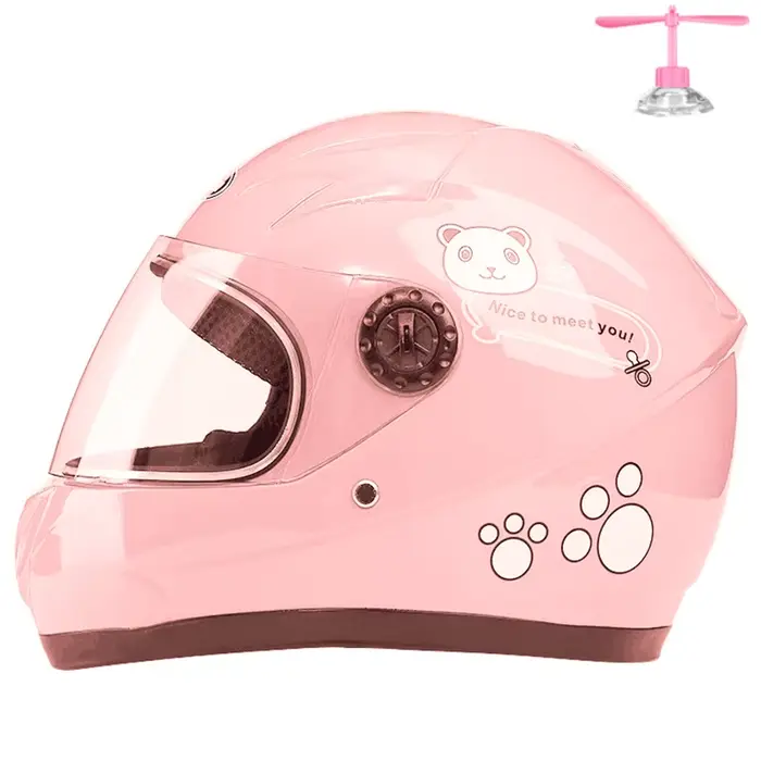 Casque de moto pour enfants de 3 à 9 ans, chapeau de sécurité pour moto et Scooter, coque complète, 