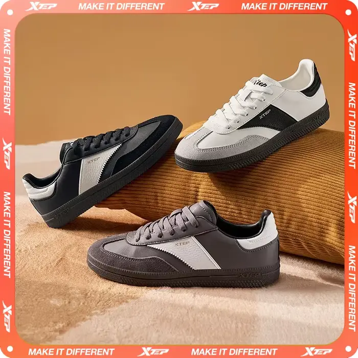Xtep GAT-Chaussures de skateboard pour femmes, baskets souples de rue, chaussures de sport confortab