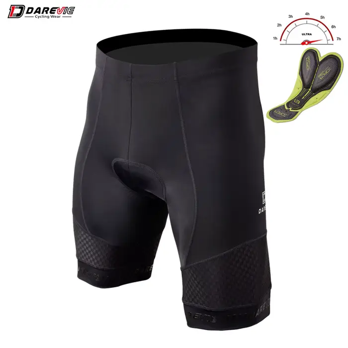 DAREVIE-Short de Cyclisme Respirant avec Coussretours en Gel 3D pour Homme et Femme, 6 Heures de Bal