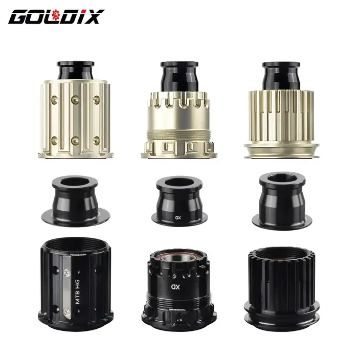 GOLDIX-Adaptateur de moyeu de vélo à structure à cliquet, corps de moyeu de vélo avec embout QR/THRU