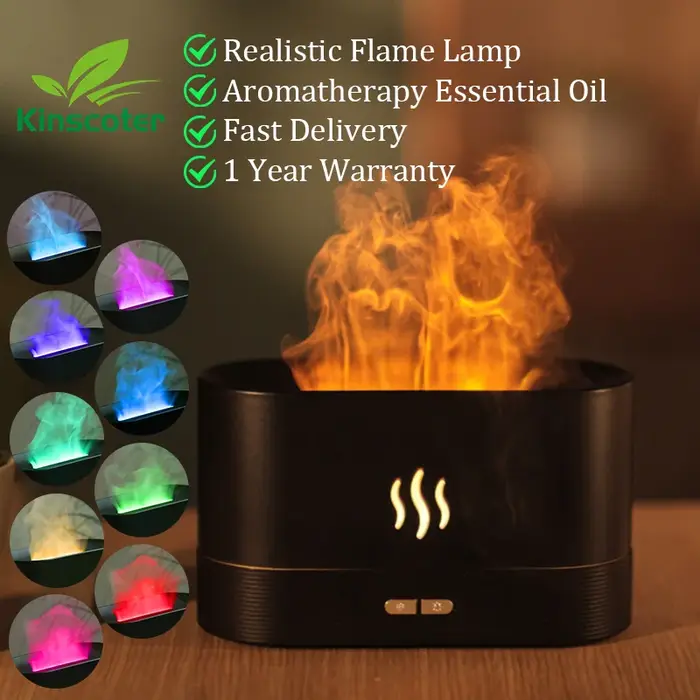 Kinscoter – diffuseur d'arôme, humidificateur d'air ultrasonique, brumisateur d'huile essentielle Le
