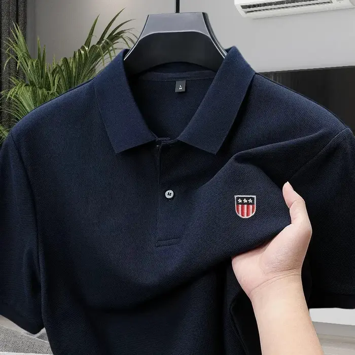 Polo haut de gamme pour homme 100% coton pur style business décontracté manches courtes nouveau modèle été vêtements pour hommes occassions professionnelles et informelles