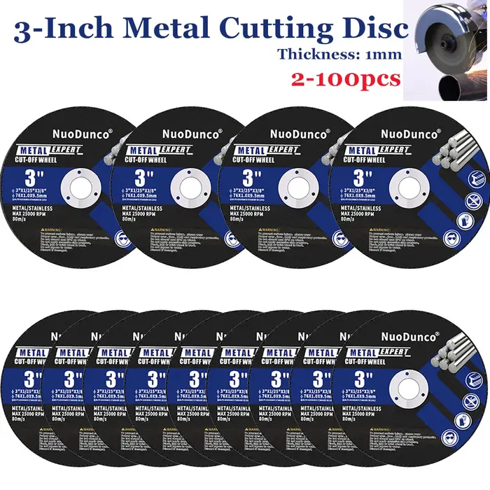 Nouveau disque de coupe en résine de 3 pouces (75 mm) pour Dremel, disque de découpe de métal, disqu