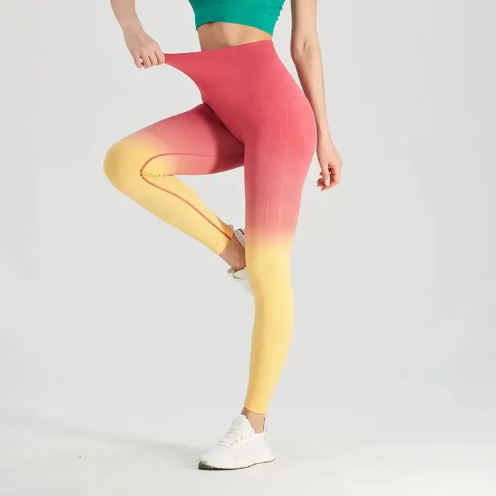 Pantalon fitness femme taille haute séchage rapide pour salle de sport et running confortable