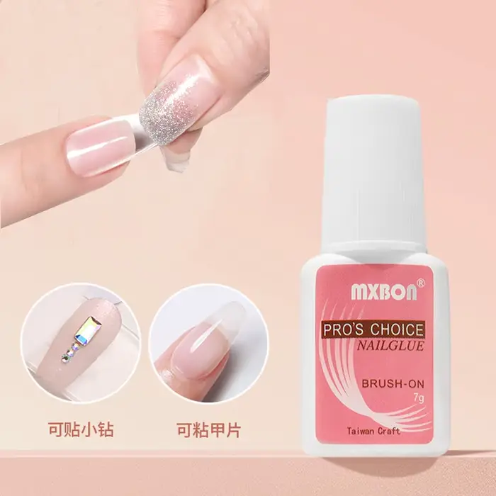 Colle professionnelle pour faux ongles, 7 g/bouteille, à séchage rapide, pour pointes d'ongles en ac