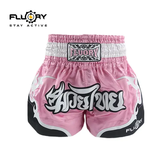 Fluory Thai boxe court hommes femmes enfants Fairtex Shorts MMA shorts pantalons de boxe Shorts brod