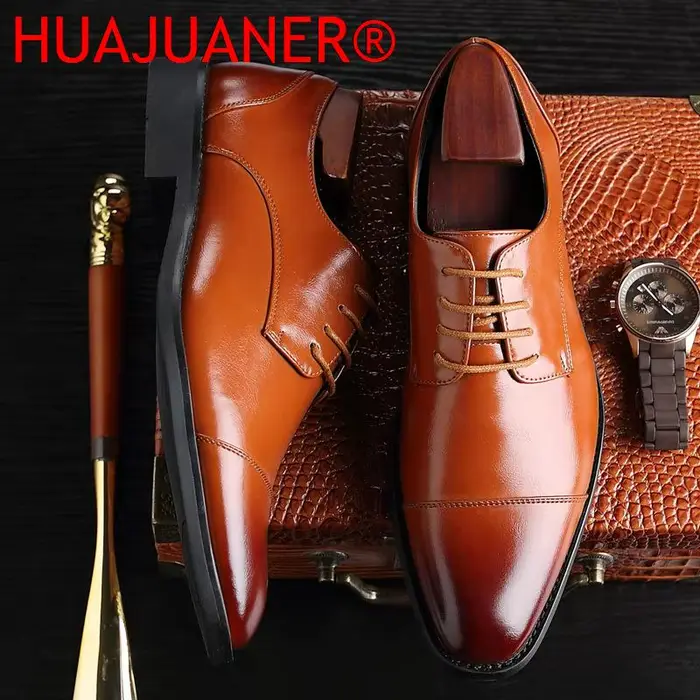 2026 hommes chaussures formelles en cuir chaussures décontractées d'affaires de haute qualité hommes
