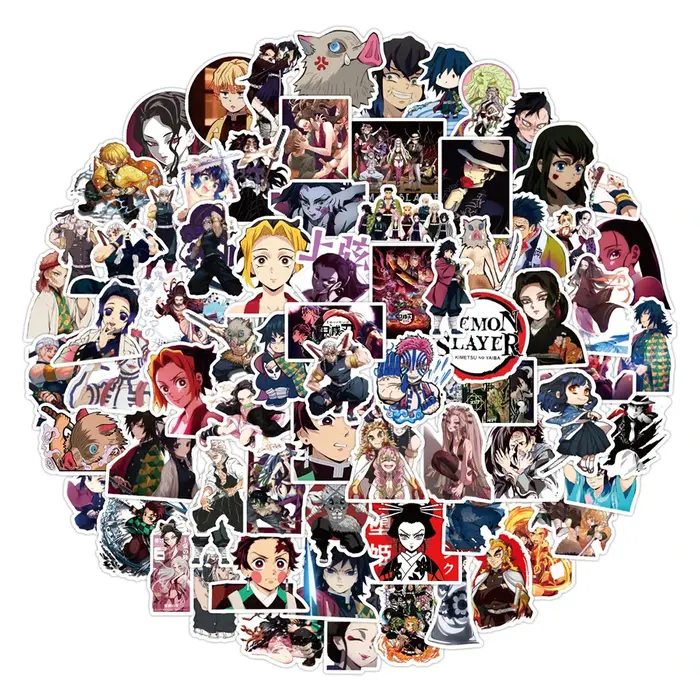 10/30/50/100PCS Anime Tueur de Démons Autocollants Kimetsu pas Yaiba Yuukaku-poule Graffiti Autocoll