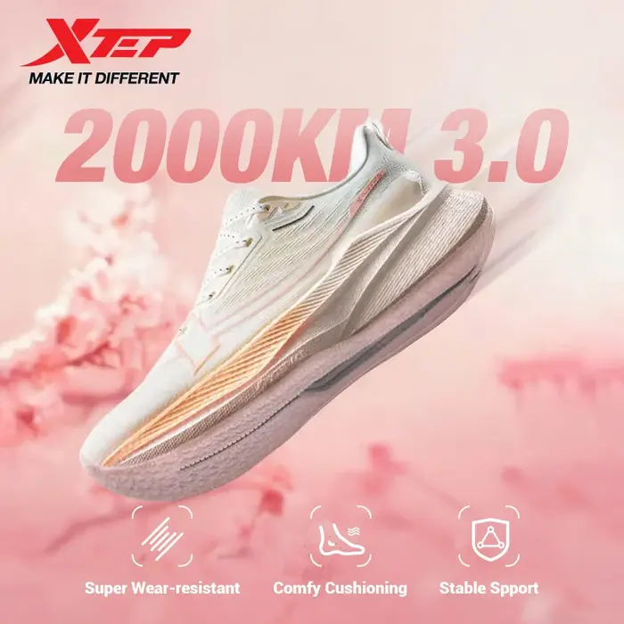 Chaussures de course Xtep Femmes 2000km 3.0 printemps 2025 - Baskets amorti entraînement jogging léger résistant