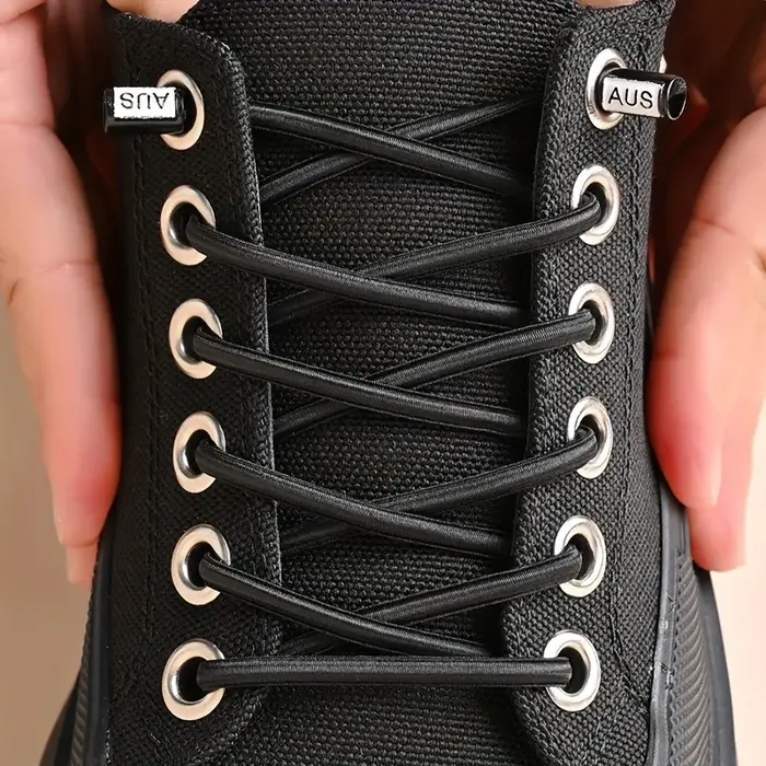 Lacets élastiques sans nœuds pour chaussures décontractées, baskets et chaussures de skate conception extensible confortable et moderne pour homme et femme occasions sportives et quotidiennes