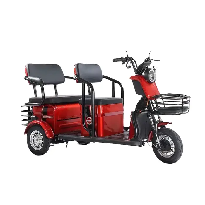 Tricycle Électrique à Grande Vitesse Tricycle Motorisé à 3 Roues Vélo à 3 Roues Scooter Électrique Tricycle Électrique pour Passagers Occasions Spéciales Conduite Écologique et Amusante