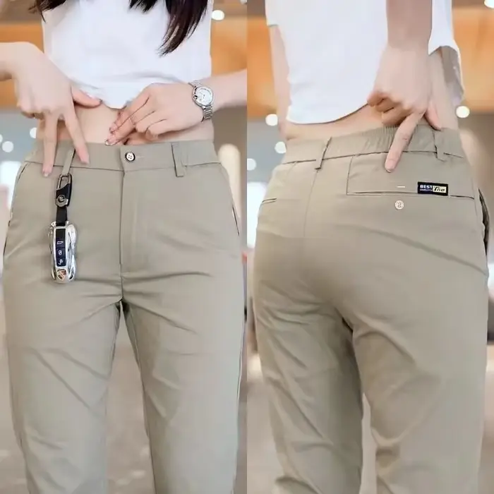 Pantalon de Golf en soie glacée pour hommes, mi-poids, décontracté, pantalon de sport, Design Simple