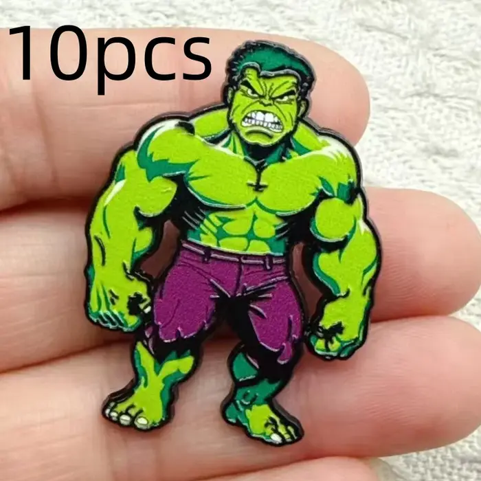 10 Pièces Broches Créatives en Alliage à l'effigie de Personnages de Dessins Animés pour Accessoires