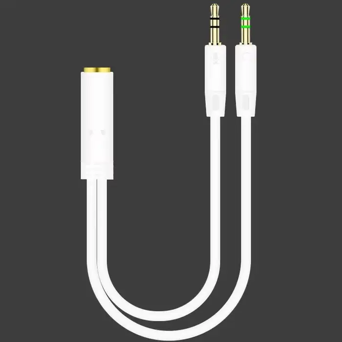 Câble séparateur en Y mâle vers femelle, câble audio AUX, adaptateur de prise stéréo MP3 MP4, prise 