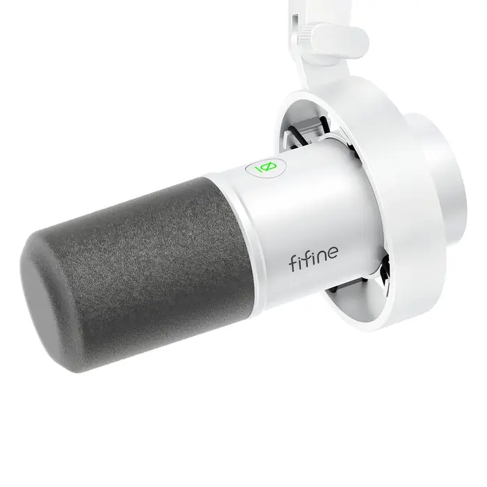 FIFINE-Microphone dynamique XLR statique avec surveillance en temps réel, micro de streaming USB ave