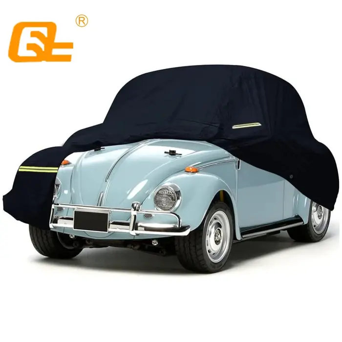 Housses de voiture étanches avec fermeture éclair de porte, sangle coupe-vent, serrure antivol, berl