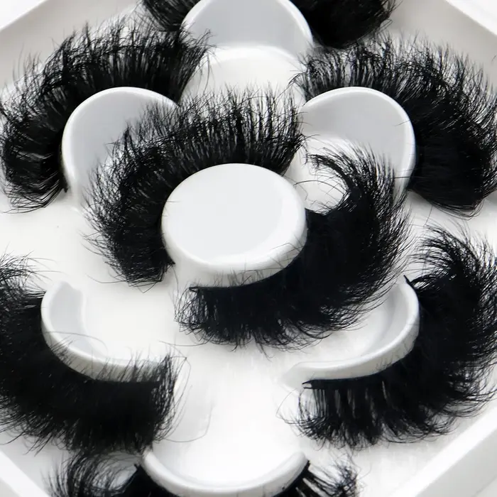 Faux cils de vison naturels moelleux, cils individuels, extension dense, outil de maquillage en gros
