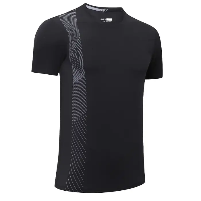 T-shirt à Manches Courtes en Maille pour Homme, Vêtement de dehors, de Course, de Musculation, d'Ent