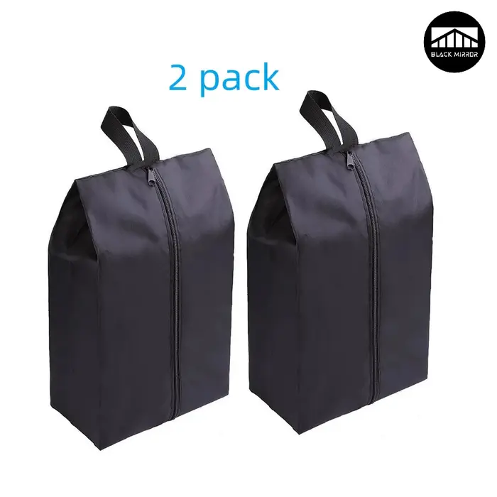 Sacs de rangement de chaussures imperméables portables en Nylon, 2 ou 4 paquets, avec fermeture à gl