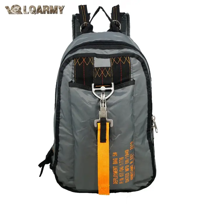 LQARMY Air Force Parachute boucles sacs à dos Nylon sac à dos tactique sac de déploiement sacs à dos