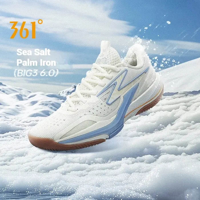 361 degrés BIG3 6.0 chaussures de sport de basket-ball pour hommes résistant à l'usure antidérapant 
