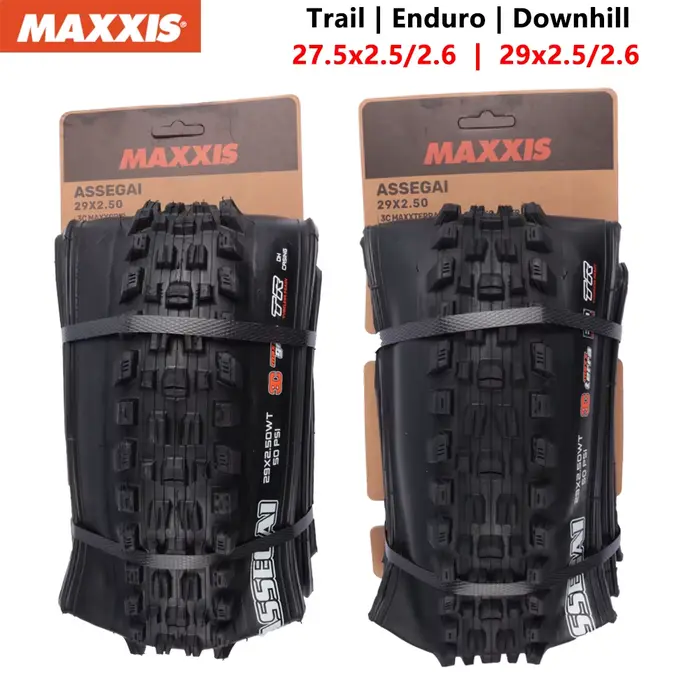 MAXXIS ASSEGAI pneus de vélo Anti-crevaison d'origine sans tube prêt EXO 27.5 29 pour toutes les conditions de descente 