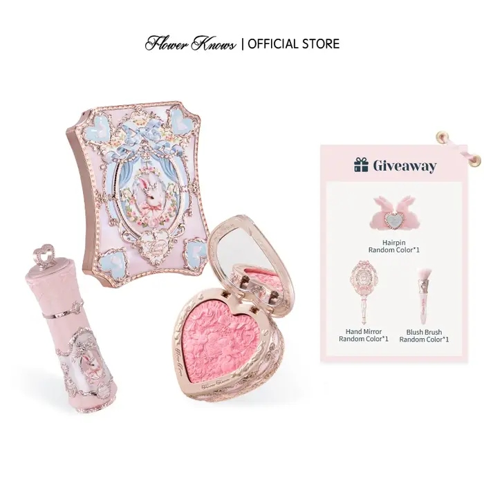 [NOUVEAU] Coffret cadeau Flower Knows Bunny Garden comprenant une palette de maquillage + un rouge à