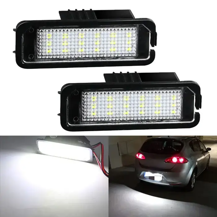 2 feux de plaque d'immatriculation LED Canbus blanc pour SEAT Altea 2007-2010 SEAT Leon 2006-2010 am