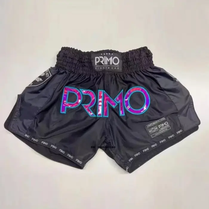Short de combat de gymnastique Muay Thai, style brodé, pantalon de sport de Combat, de Fitness, de b