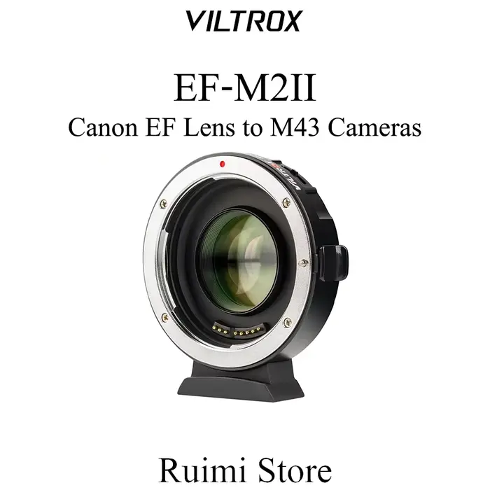Bague d'adaptation Autofocus Viltrox EF-M2II pour objectif Canon EF vers appareils photo série montu