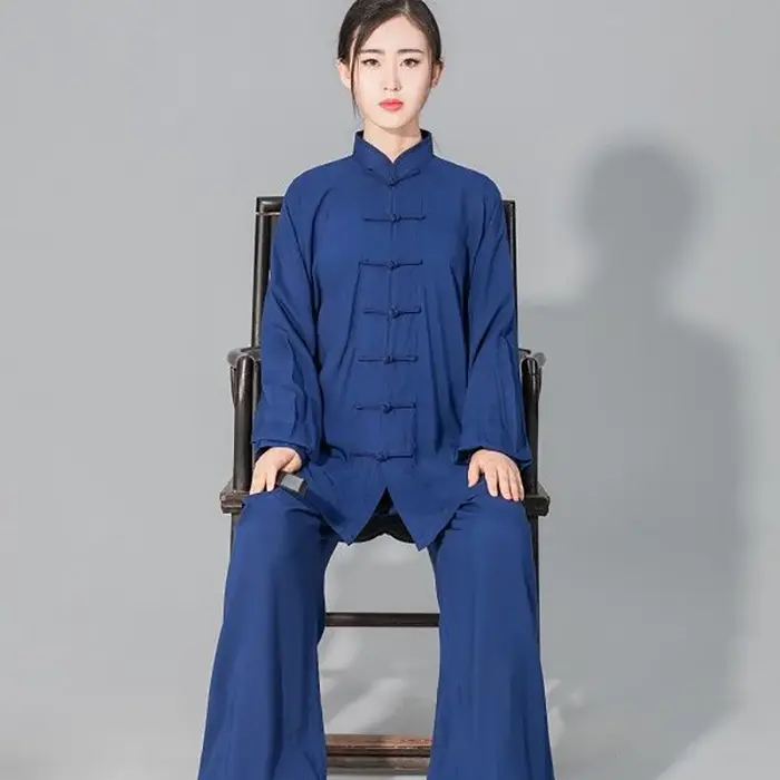 Vêtements Tai Chi Solides Coton Haut de Gamme Adaptés Enfants Ados et Adultes Occasions Spéciales Arts Martiaux Wushu Kung Fu Wing Chun