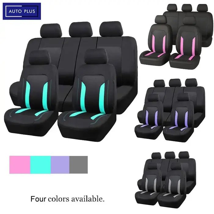 AUTO PLUS Housse de siège de Voiture en maille universelle, ensemble d'accessoires d'intérieur de Vo