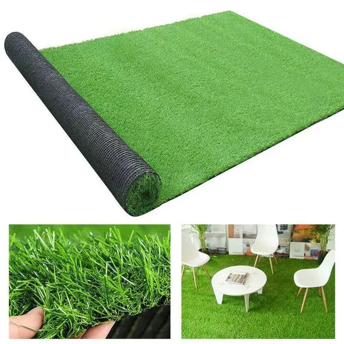 Tapis de Gazon Artificiel Simulation de Plante Verte Lavable Résistant à la Moisissure Intérieur Jardin Extérieur Occasions Spéciales