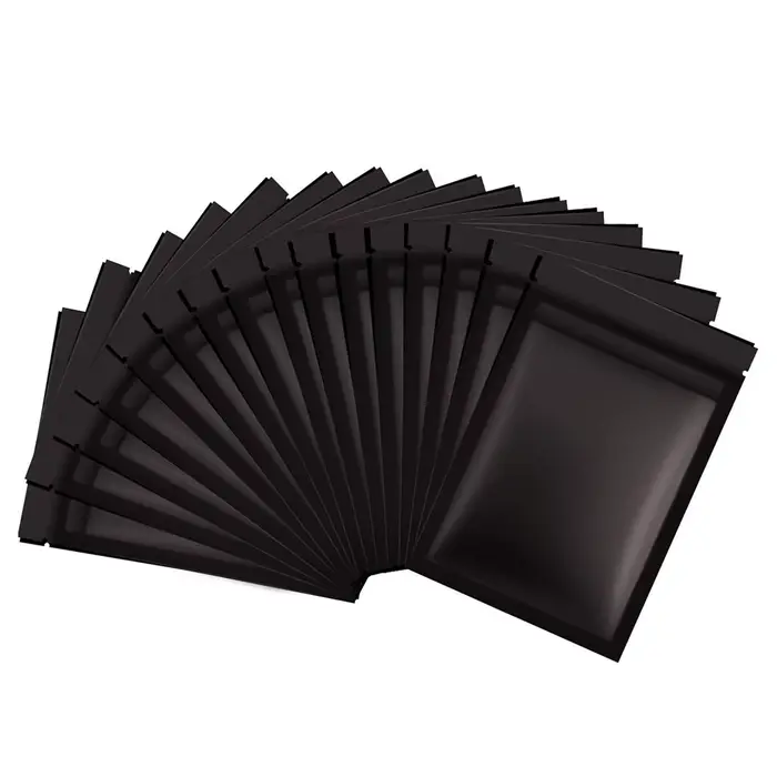 Sac refermable à fermeture éclair pour poudre d'herbes de café, pochettes plates anti-odeur, petits 