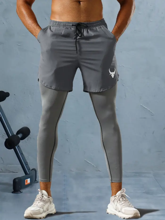 Pantalon de sport 2 en 1 pour hommes