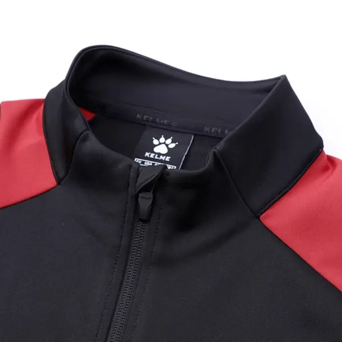 Veste entraînement football Kelme homme automne col montant coupe-vent course sport