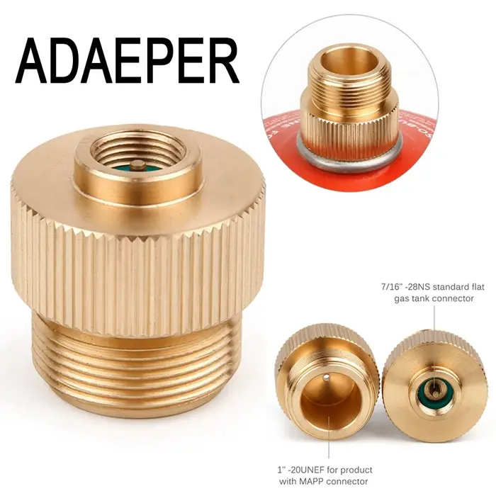 Adaptateur CGA600 à 7/16 "-28UNF pour torche de soudage par brasage MAPP torche à gaz Propane chauff