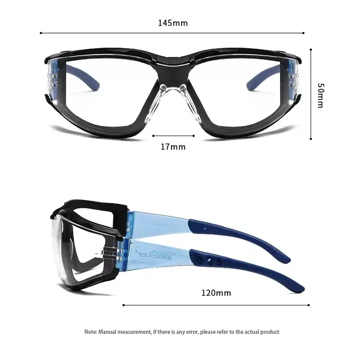 Lunettes de sécurité 2 pièces, lunettes de sport, protection des yeux, joint en mousse souple, lunet