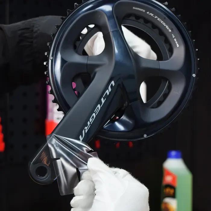 Film de protection universel pour manivelle de vélo de route, en Fiber de carbone, Film de protectio